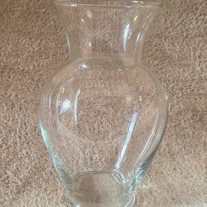 Clear Glass Bouquet Vase, 28 cm (11 in) Tall